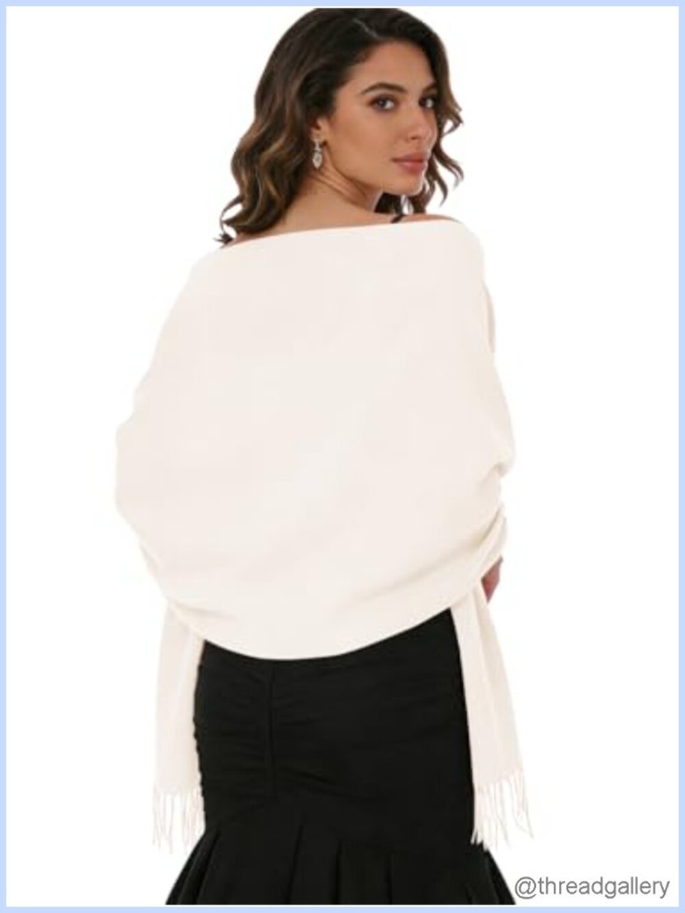 Cashmere Feel Pashmina Shawl Wrap Evening Wedding Scarf